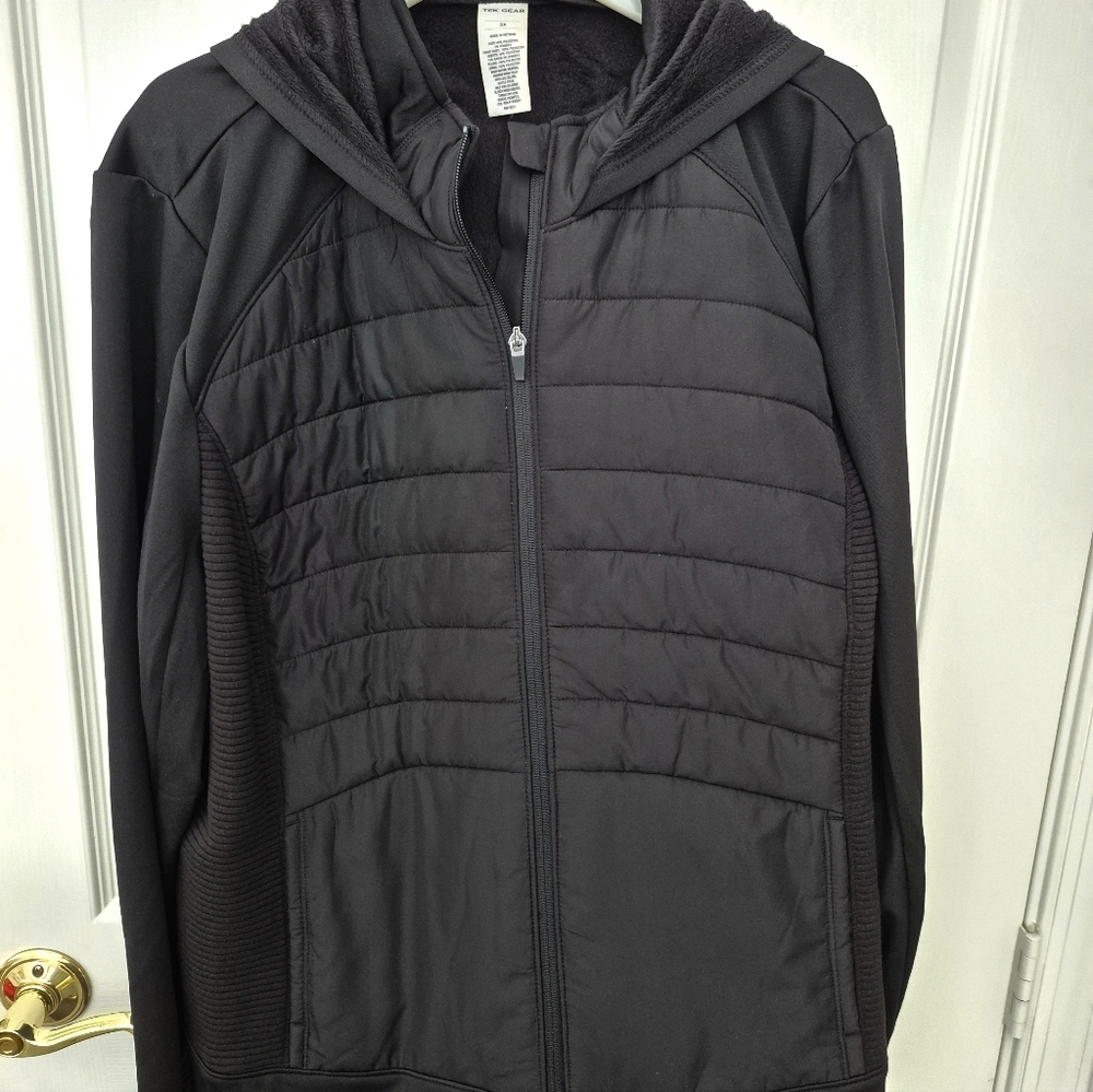 Tek Gear Black Hooded Jacket 3X